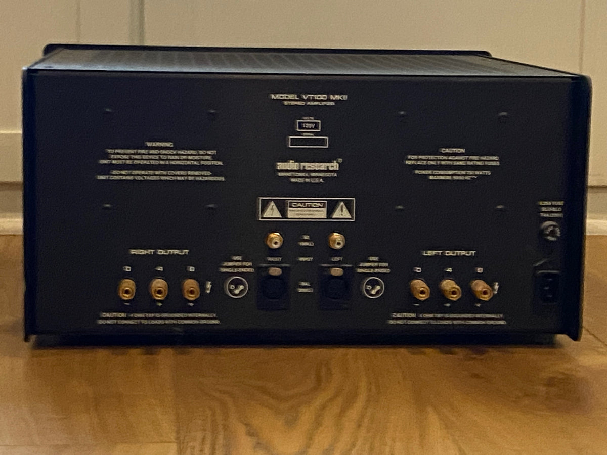 Audio Research VT100 MkII stereo tube power amplifier, photo 7 of 10