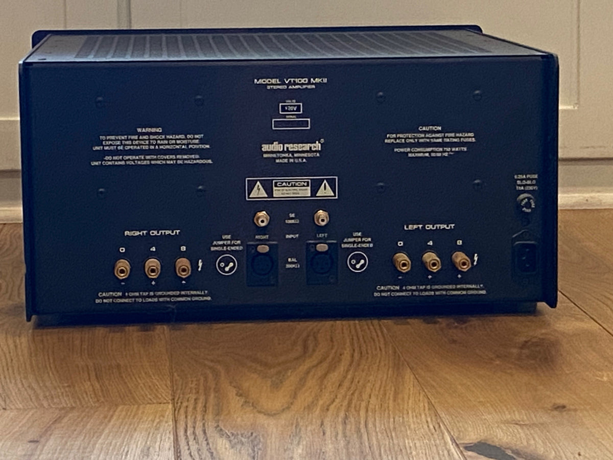 Audio Research VT100 MkII stereo tube power amplifier, photo 8 of 10