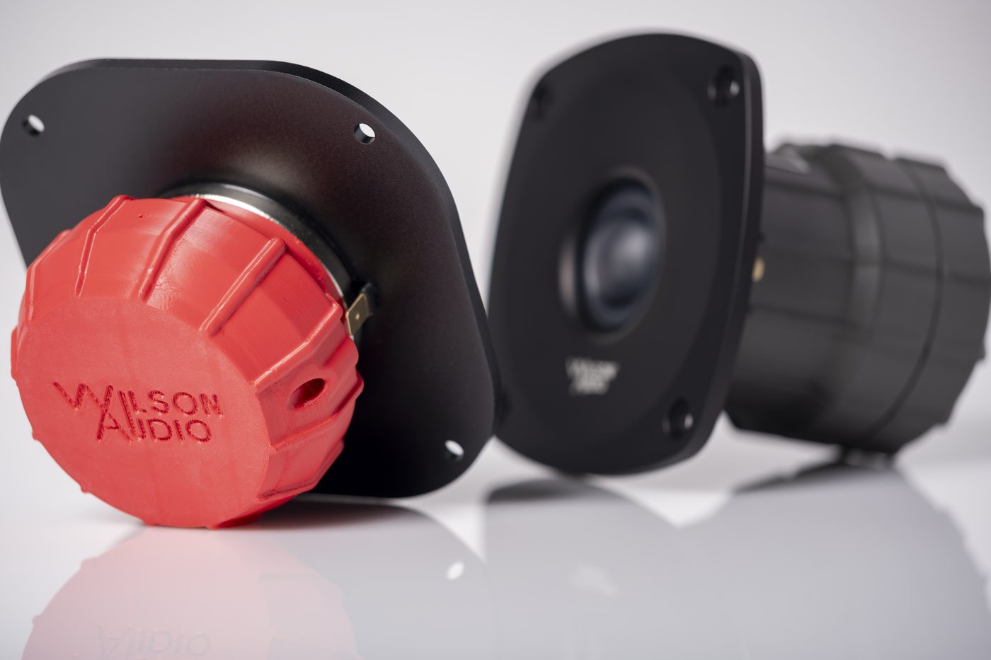 The rear firing tweeter alongside other Autobiography transducers