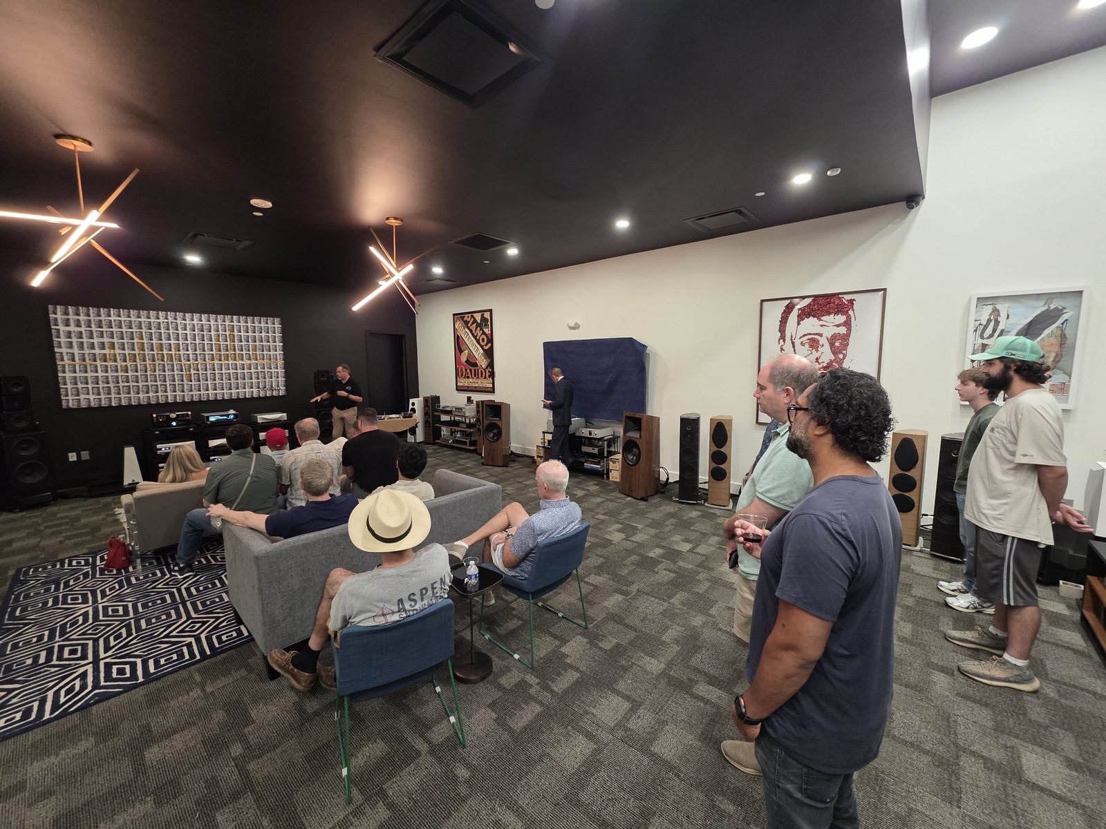 A full room listening during an evening at Sound Sanctuary Austin