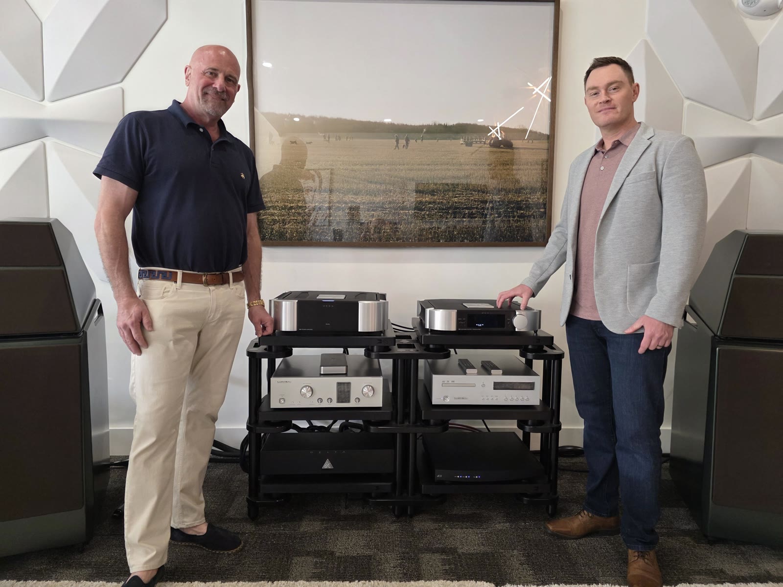 Glenn Mierendorf and Ari Margolis with the MOON 891 and 861 at Sound Sanctuary Austin